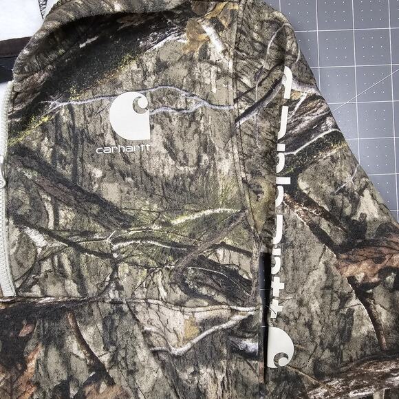 Carhartt Hoodie Youth Boys 4T Camouflage Mossy Oak Hunting Outdoors Hiking - Picture 2 of 14